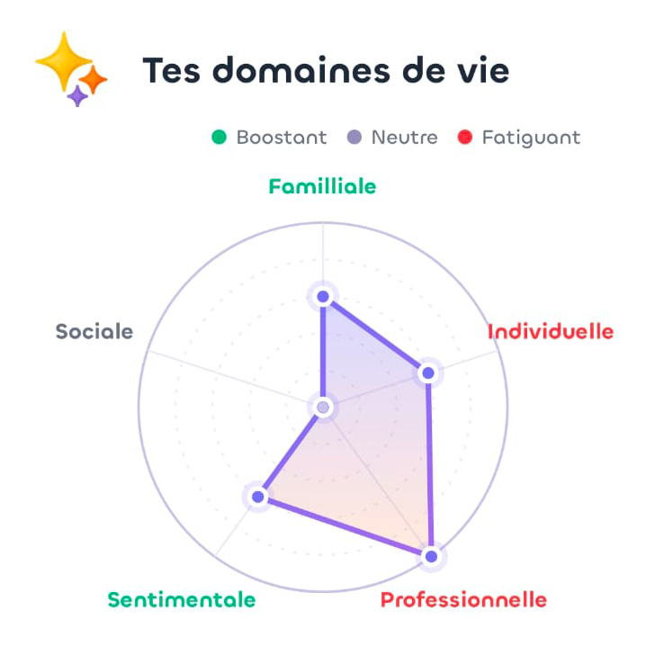 Radar des domaines de vie Reezet